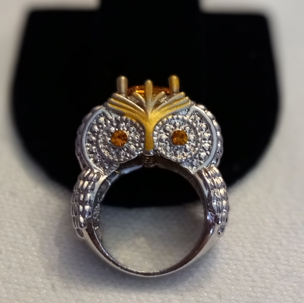 Owl Gemstone Ring